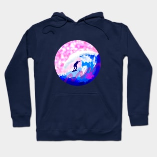 Pink Surf Sunset Hoodie